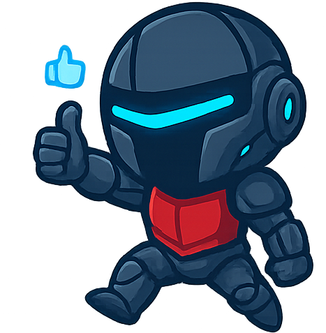 Chibi AI Knight Thumbs Up